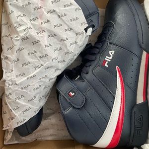 Navy Blue Fila Sneakers